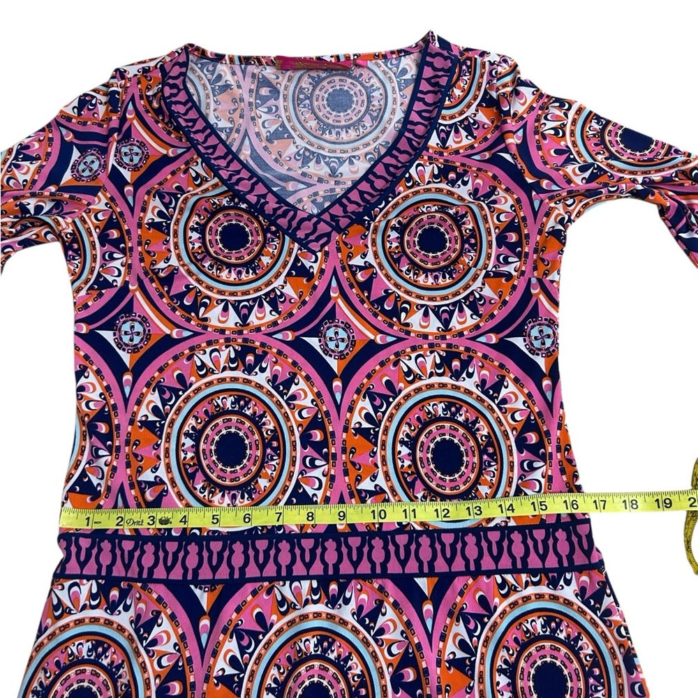 Macbeth Collection by Margaret Josephs Colorful Dress size Small - Picture 8 of 9